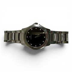 Movado Masino 84 G2 1855 Diamond Black Dial Men's Stainless Watch